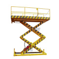 Custom wide platform fixed scissor lift aerial electric scissor lift hydraulic platform